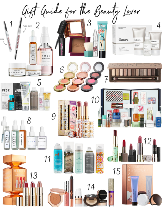 A gift guide for the beauty lover on your list